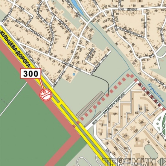 Схема рекламної площини за адресою Кольцевая дорога (напротив улицы Ленина, АЗС "КЛО", РСП "Столичный", АЗС "Shell", ТЦ "Аракс"), в направ. прос. А.Глушкова