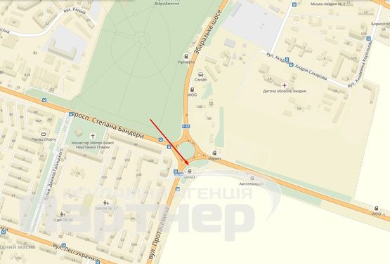 Схема рекламной плоскости по адресу Протасевича