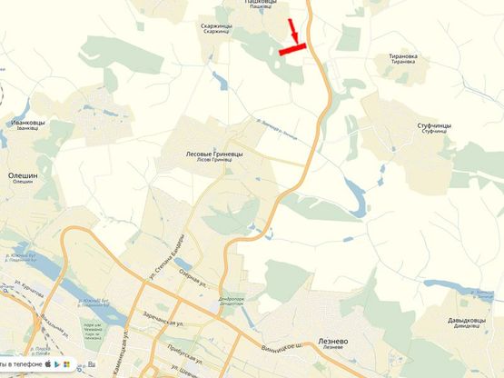 Схема рекламної площини за адресою Въезд в город со стороны Житомира,Староконстантинова (Стуфченцы)