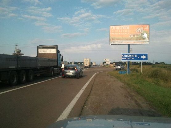 Схема рекламной плоскости по адресу Бровары - окружная