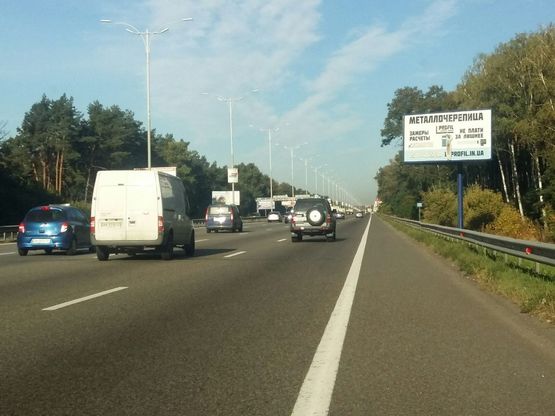 Схема рекламної площини за адресою М-03.Харьков-Борисполь-Киев, 28 км (А)