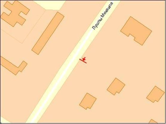 Схема рекламної площини за адресою п-т Лушпы /исполком/