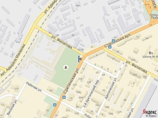 Схема рекламной плоскости по адресу Угол ул.Сретенская(Розы Люксембург) и ул.Филатова