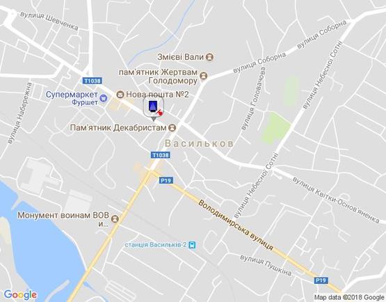 Схема рекламної площини за адресою ул. Грушевского,7 (вход АТБ маркет)