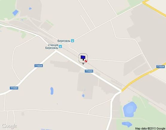 Схема рекламной плоскости по адресу вул. Привокзальна (ж/д вокзал)