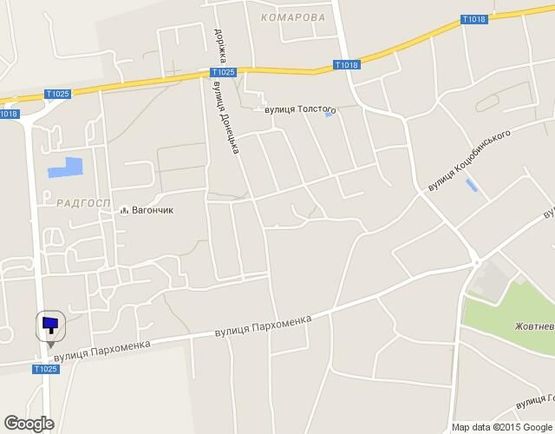 Схема рекламной плоскости по адресу вул. Пархоменка (АЗС ТНК)