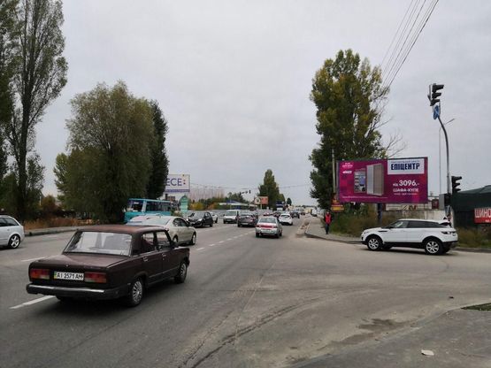 Схема рекламной плоскости по адресу ул.Киевская 1