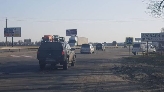 Схема рекламної площини за адресою М-01. Киев-Чернигов 27 + 300 (Б)