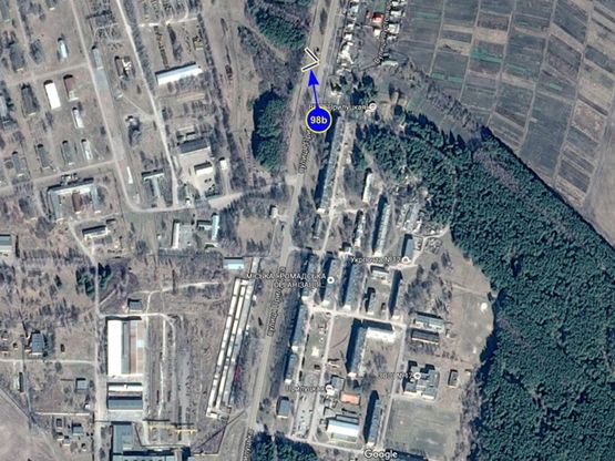 Схема рекламної площини за адресою г. Нежин, ул прилукская 117а (сторона Б)