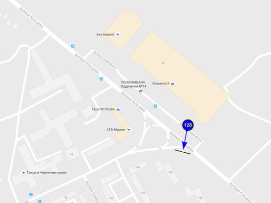 Схема рекламной плоскости по адресу ул. Пухова 148 (левый)