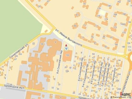 Схема рекламной плоскости по адресу вул.Виговського 100, ТЦ ВАМ, праворуч від входу