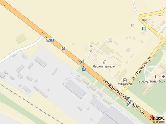 Схема рекламної площини за адресою Николаевское шоссе(р-н авторынка)