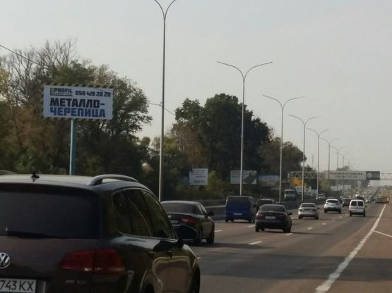 Схема рекламной плоскости по адресу М-05 Киев-Одесса 4х8 м. ГМ Новая Линия