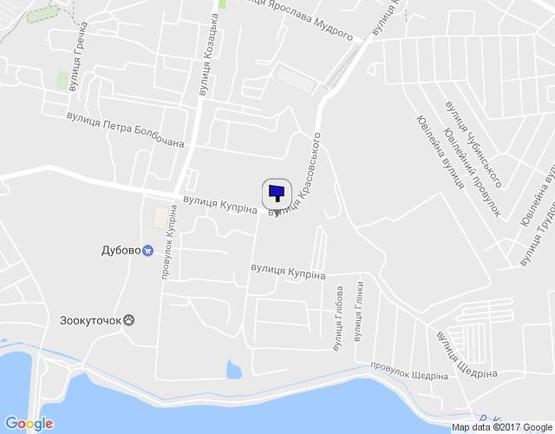 Схема рекламної площини за адресою вул.Купріна (КЕЧ)