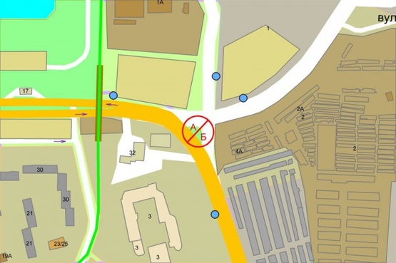 Схема рекламної площини за адресою Братиславская ул. / Ватутина проспект (по ходу с пр. Ватутина к Троещинскому рынку)