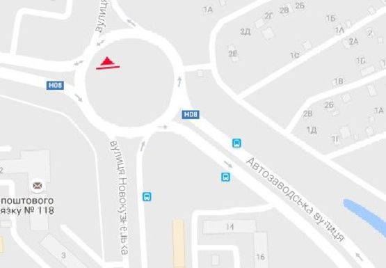 Схема рекламной плоскости по адресу Автозаводская ул. - Новокузнецкая ул.