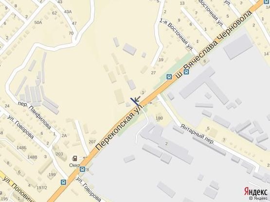 Схема рекламной плоскости по адресу Киндийское шоссе (р-он Винзавода)