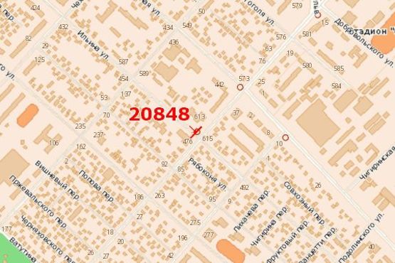 Схема рекламной плоскости по адресу Надпільна вул. (Ільїна вул.) - Добровольського вул.