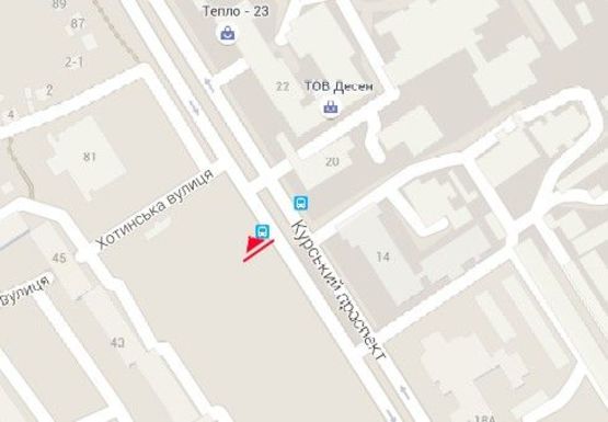 Схема рекламной плоскости по адресу Курский пр-т., 39