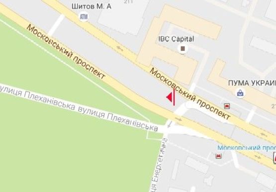 Схема рекламної площини за адресою Московский пр., 199 Д - Плехановская ул.