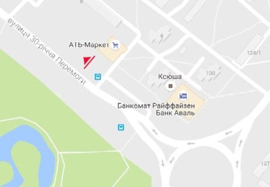 Схема рекламной плоскости по адресу 30-летия Победы ул., 6