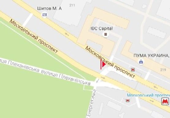 Схема рекламной плоскости по адресу Московский пр., 199 Д - Плехановская ул.