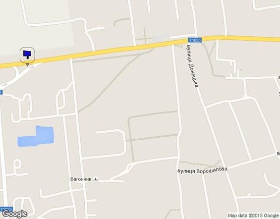 Схема рекламной плоскости по адресу вул. Пархоменка (в`їзд со сторони м. Бориспіль)