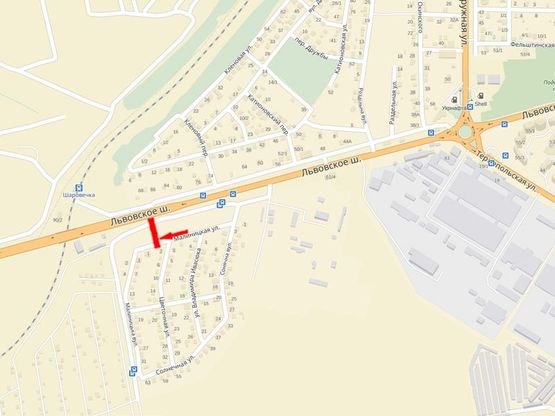 Схема рекламної площини за адресою Выезд из города со стороны Львова,Тернополя (ближний)