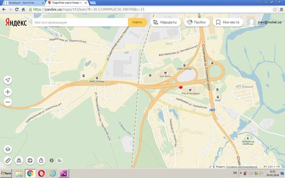 Схема рекламной плоскости по адресу Выезд с Новообуховской трассы на Ак.Заболотного
