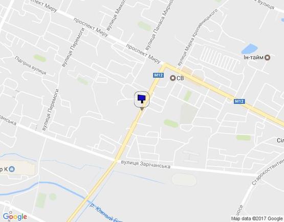 Схема рекламної площини за адресою вул. Свободи (біля буд. № 9Б)