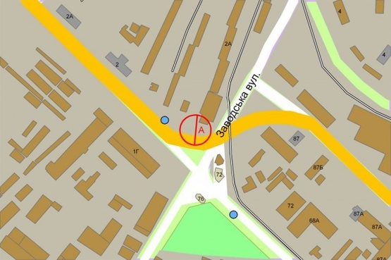 Схема рекламної площини за адресою Новоконстантиновская, 2А