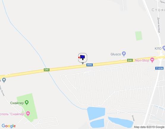 Схема рекламной плоскости по адресу с. Стоянка, траса М-06 Київ-Чоп (Житомир), км 22+800 право