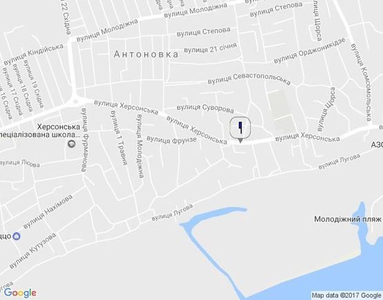 Схема рекламной плоскости по адресу Ул.Херсонская