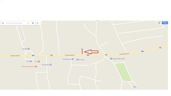 Схема рекламной плоскости по адресу М-06, Пасіки-Зубрецькі, 300 м до  Леокераміка, гот.КОПА