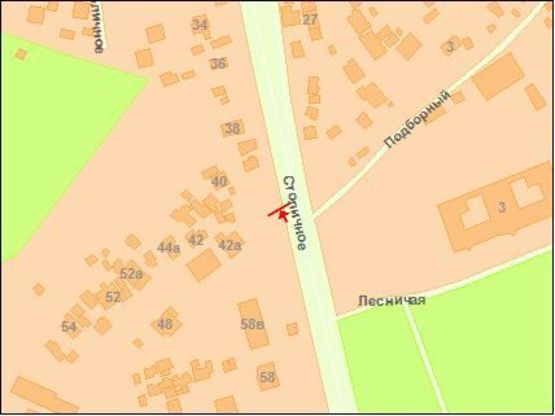 Схема рекламной плоскости по адресу Столичное Шоссе 34