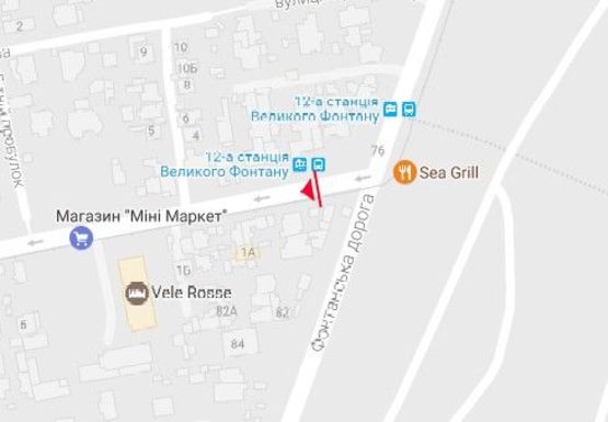 Схема рекламной плоскости по адресу Фонтанская дорога 13-я ст., 104