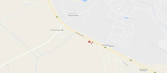 Схема рекламной плоскости по адресу Об'їзна М-10, З.О. м. Львова, біля готелю Галіція в сторону ТРЦ King Cross Leopolis 