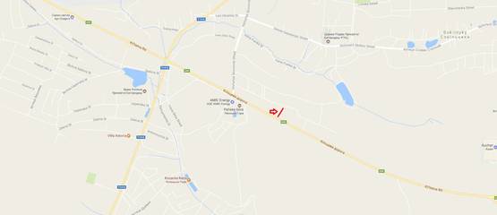 Схема рекламной плоскости по адресу Об'їзна М-10, З.О. м. Львова, Панська Гора в сторону ТРЦ King Cross Leopolis (верхній)2