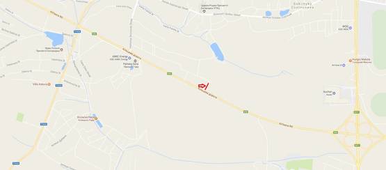 Схема рекламної площини за адресою Об'їзна М-10, З.О. м. Львова, між гот. Панська Гора та ТРЦ King Cross Leopolis в сторону гот.Панська Гора (нижній)