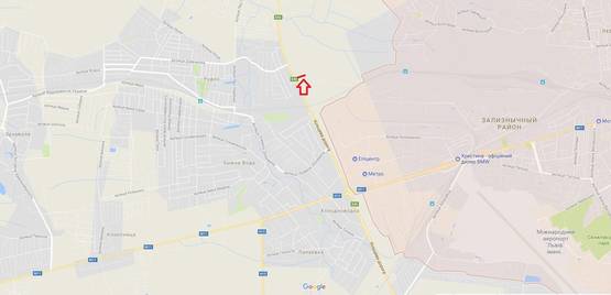 Схема рекламной плоскости по адресу Об'їзна М-10, З.О. м. Львова, Рудно в сторону Рясне(правий)