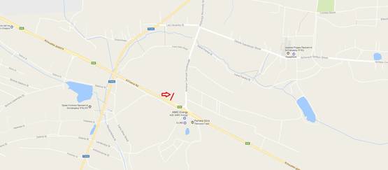 Схема рекламной плоскости по адресу Обїздна М-10, Західний обхід м. Львів, біля гот. Панська Гора в сторону ТРЦ King Cross Leopolis