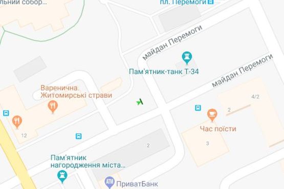Схема рекламной плоскости по адресу Перемоги пл., 1