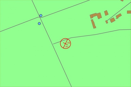 Схема рекламной плоскости по адресу Столичное шоссе (поворот на Конча Озерн)