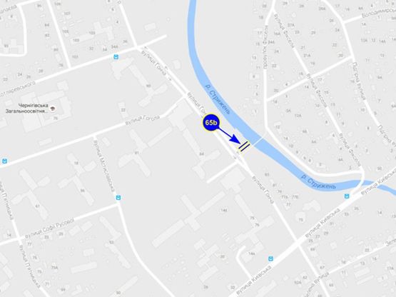 Схема рекламной плоскости по адресу ул. Горького, 84 (сторона B)