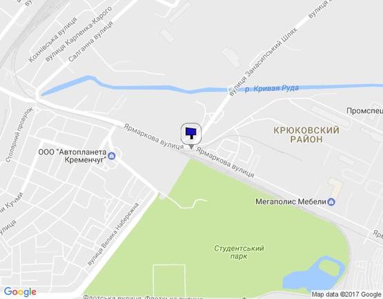 Схема рекламної площини за адресою ул. Ярмарочная, 5а