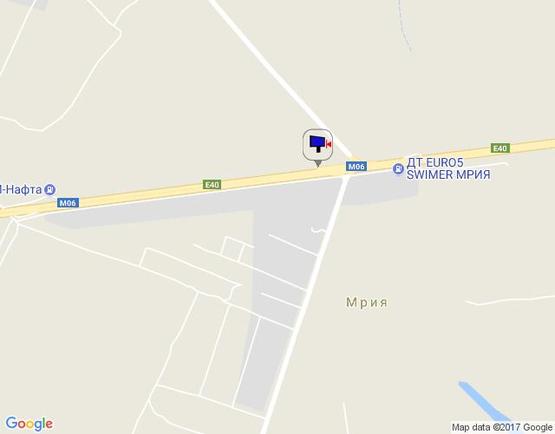 Схема рекламной плоскости по адресу с. Мрія, траса М-06 Київ-Чоп (Житомир), км 28+950 право
