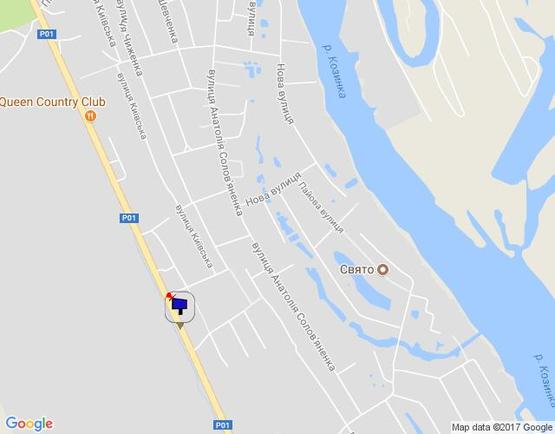 Схема рекламной плоскости по адресу Конча-Заспа, траса Р-02, км 31+250 право, навпроти автобусної зупинки