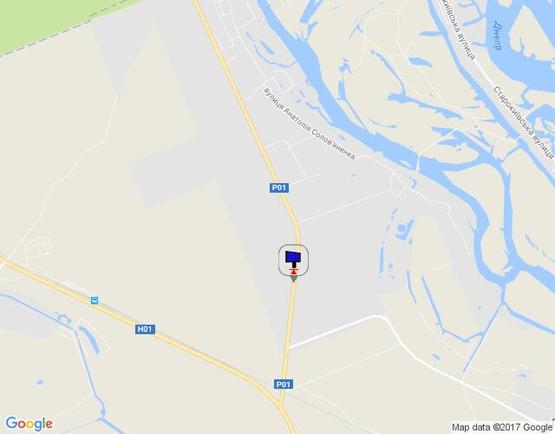 Схема рекламной плоскости по адресу Конча-Заспа, траса Р-02, км 34+600 право, поворот на с. Рудики, с. Плюти