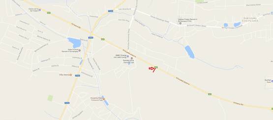 Схема рекламної площини за адресою Об'їзна М-10, З.О. м. Львова, Панська Гора в сторону ТРЦ King Cross Leopolis (нижній)1