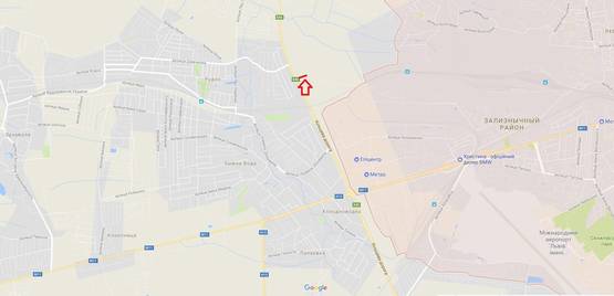 Схема рекламной плоскости по адресу Об'їзна М-10, З.О. м. Львова, Рудно в сторону Рясне